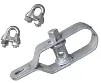 Nature draadspanset 2 klemmen verzinkt - thumbnail