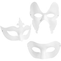 Creativ Company Maskers wit, 12st. - thumbnail