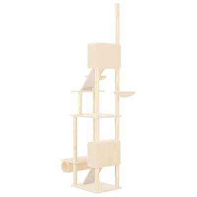 VidaXL Kattenmeubel vloer tot plafond 277-303 cm crèmekleurig - thumbnail