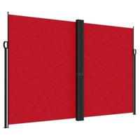 Windscherm uittrekbaar 220x600 cm rood - thumbnail