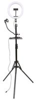 StudioKing led vlog set sk-k190 met ringlamp en microfoonhouder - thumbnail
