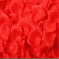 1000 stuks kunstmatige bruiloft nam bloemblaadjes bloemen bruiloft Decorations(Red) - thumbnail
