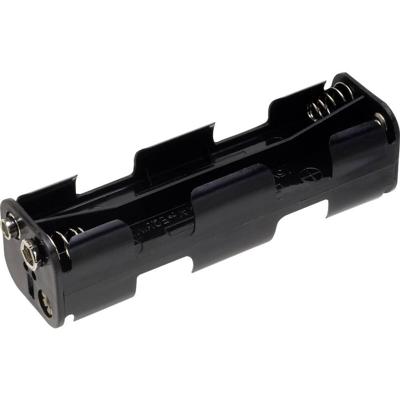 TRU COMPONENTS BH-382B Batterijhouder Aantal cellen: 8 AA (penlite) Drukknopaansluiting