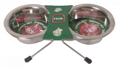 Hondenbak set 2 rvs bakken 11 cm Gebr de Boon - Gebr de boon Hondenbak set 2 rvs bakken 11 cm Gebr de Boon - Gebr de boon
