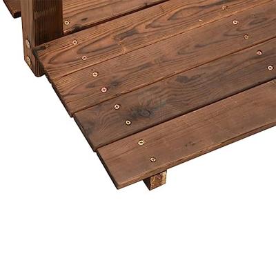 VidaXL Tuinbrug met kettingrails 150x67x56 cm massief vurenhout