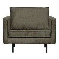 WOOOD Fauteuil 'Rodeo' Structure Velvet, kleur Frost - thumbnail