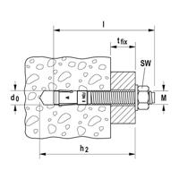 Fischer Snelbouwanker FBN II 20/60 roestvast staal R - 507572 - 10 stuk(s) - 507572 - thumbnail