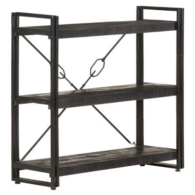 VidaXL Boekenkast met 3 schappen 90x30x80 cm massief mangohout