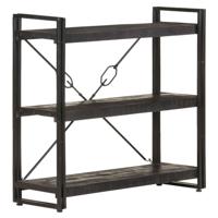 VidaXL Boekenkast met 3 schappen 90x30x80 cm massief mangohout - thumbnail