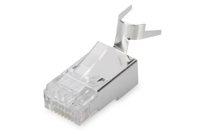 Digitus DN-219604 Digitus CAT 6A modulaire stekker voor ronde kabel, afgeschermd, 100 stuks DN-219604 RJ45, stekker Aantal polen (sensoren) 8P8C Zilver, Digitus DN-219604 Digitus CAT 6A modulaire stekker voor ronde kabel, afgeschermd, 100 stuks DN-219604 RJ45, stekker Aantal polen (sensoren) 8P8C Zilver,