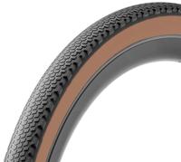 Deli tire gravel sa-300 40-622 700x38c zwart-bruin met reflectie - thumbnail