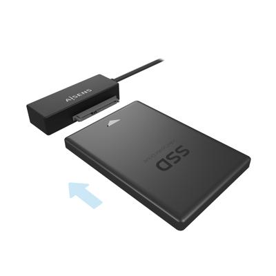 USB-naar-SATA-adapter voor Harde Schijf Aisens ASE-35A01B Zwart USB-naar-SATA-adapter voor Harde Schijf Aisens ASE-35A01B Zwart