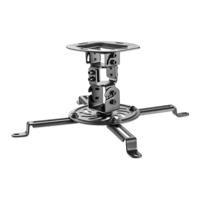 Manhattan Deckenhalterung Beamer-plafondbeugel Kantelbaar, Zwenkbaar Afstand vloer-plafond (max.): 15 cm Zwart - thumbnail
