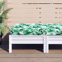 VidaXL Palletkussen bladpatroon 60x60x9,5 cm oxford stof - thumbnail