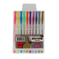 Creafun Gelpennen Neon Glitter Metallic 10 Stuks - thumbnail