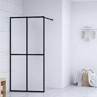 VidaXL Inloopdouchewand 80x195 cm mat gehard glas - thumbnail