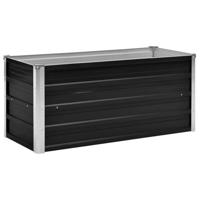 VidaXL Plantenbak verhoogd 100x40x45 cm gegalvaniseerd staal antraciet - thumbnail