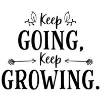 Keep growing - Muursticker - thumbnail