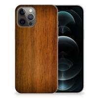 iPhone 12 Pro Max | Bumper Hoesje | Donker Hout - thumbnail