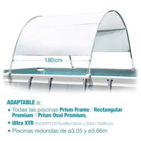 Intex 28054 Zwembadoverkapping 375x300 cm Wit/Grijs - thumbnail