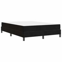 Boxspringbed met matras met matras Zwart 160 x 200 cm Fluweel - thumbnail