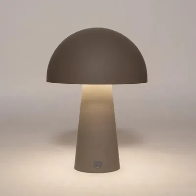 Anna's Collection draadloze ronde lamp 15 x 21cm, taupe