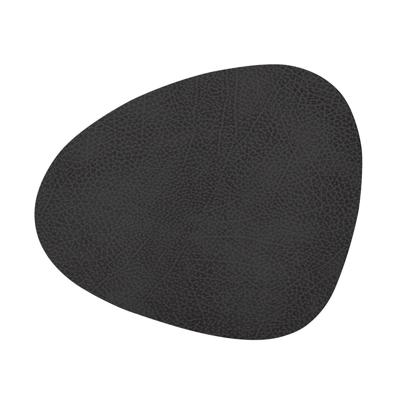 LIND DNA Placemat Hippo - Leer - Black Anthracite - 44 x 37 cm LIND DNA Placemat Hippo - Leer - Black Anthracite - 44 x 37 cm