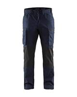 Blåkläder Service werkbroek met stretch 14591845 | Donker marineblauw/Zwart | Maat 50 - 7330509498316 - thumbnail