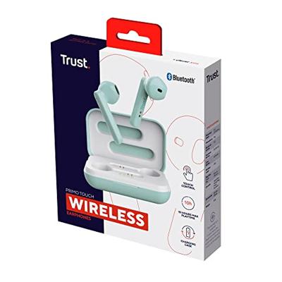 Trust Primo Touch Bluetooth draadloze oortjes, muntgroen - thumbnail