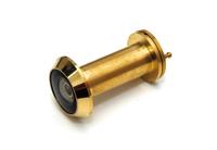 DX Deurspion 200° zichtveld 30 min. brandwerend - messing gepolijst - thumbnail