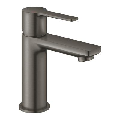 Wastafelmengkraan GROHE Lineare New Xs-Size Push Open Hard Graphite Geborsteld