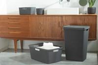 Curver jute wasbox 58 liter donkergrijs - thumbnail
