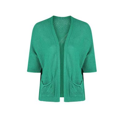 Paprika gebreid vest groen Paprika gebreid vest groen