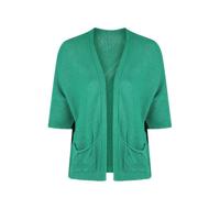 Paprika gebreid vest groen - thumbnail