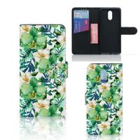 Nokia 2.3 Hoesje Orchidee Groen | Portemonnee hoesje - thumbnail