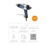 Steinel heteluchtpistool temperatuurregeling van 80 tot 630°C 2200W in koffer, HL 2020 E, 352202 - thumbnail