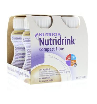 Nutridrink Compact fibre mokka 125ml 4 Stuks