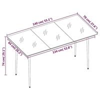 7-delige Tuinset donkergrijs - thumbnail