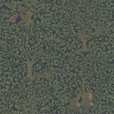 Dutch Wallcoverings Gronhaga - Per Black - Zwart