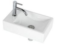 Plieger Fonteinset Austin 37x23 cm Wit Kraangat Links - thumbnail