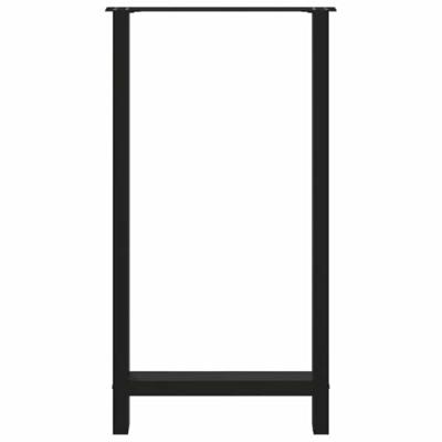 Bartafelpoten 2 st 60x(110-111) cm staal zwart Bartafelpoten 2 st 60x(110-111) cm staal zwart
