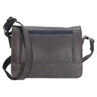 Old West Crossbody Schoudertasje met Overslag Navy Blauw - thumbnail