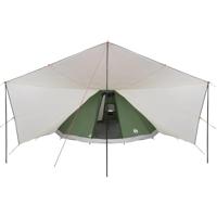Familie Tipi Tent met dak Groen en beige 510 x 690 x 330 cm - thumbnail
