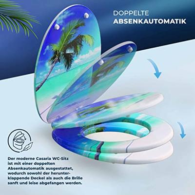 Toiletzitting Strand met soft close mechanisme
