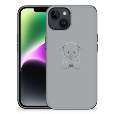 iPhone 15 Hoesje Grijs Baby Olifant iPhone 15 Hoesje Grijs Baby Olifant