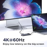 UGREEN Uno 6-in-1 USB-C hub met 10 Gbps USB-C & USB-A datapoorten 4K @60Hz HDMI voor MacBook Pro/Air, iPad Pro, Surface, XPS, Thinkpad en meer. - thumbnail