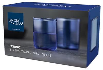 Lyngby - Torino - Shotglas S/2 0,05l Blauw Lyngby - Torino - Shotglas S/2 0,05l Blauw