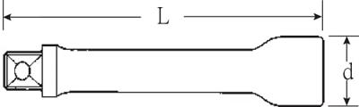 Stahlwille 427/5 12010006 Dopsleutelverlenging Aandrijving 3/8 (10 mm) 125 mm 1 stuk(s)