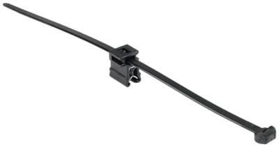 HellermannTyton 156-01153 T50ROSEC4B-PA66W-BK (100) Kabelbinder met clip 200 mm 4.6 mm Zwart 100 stuk(s)