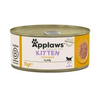 APPLAWS Kitten Chicken in jelly - nat kattenvoer - 70g - thumbnail